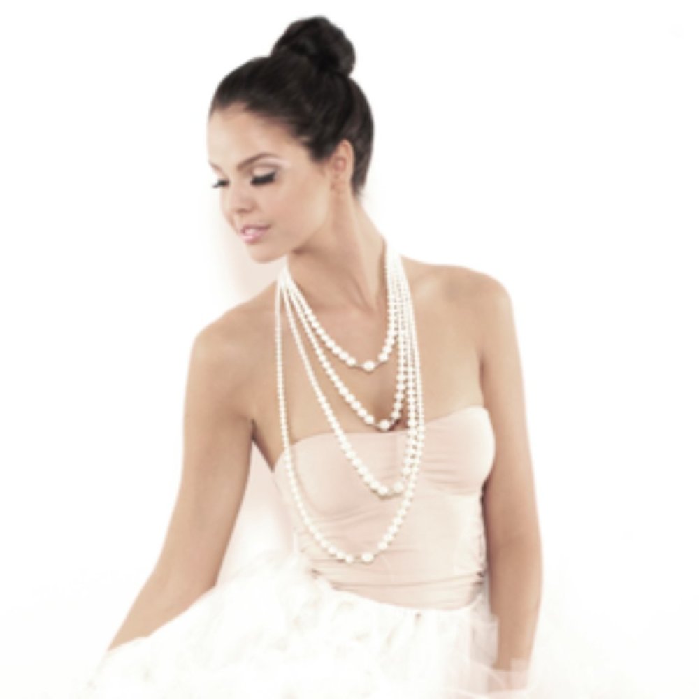 House of Bun Duchess Pearl Necklace 4 strand - Picture 1 of 7